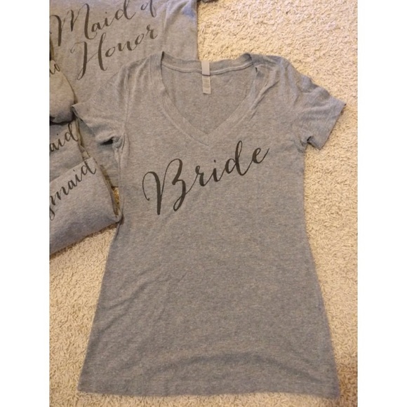 Set of 11 WEDDING PARTY SHIRTS Bridesmaid Bride - Picture 4 of 8